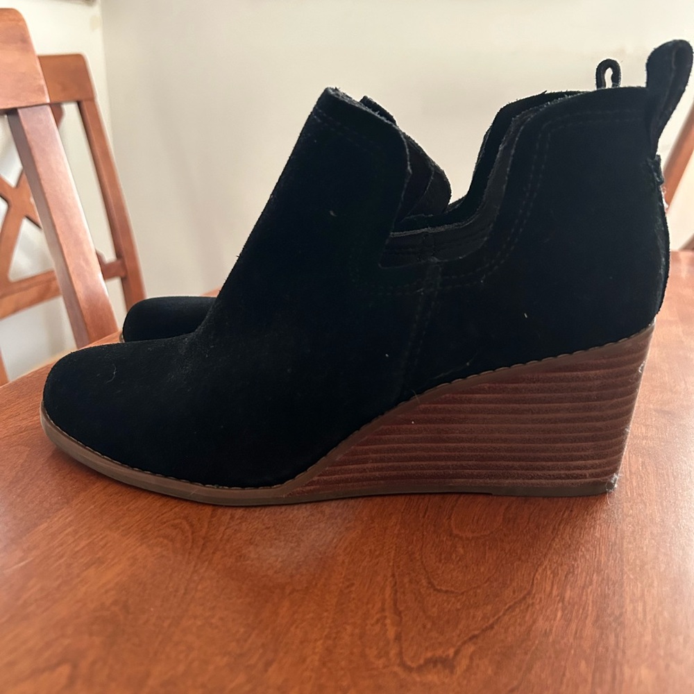 Women's Black Suede Ankle Boots